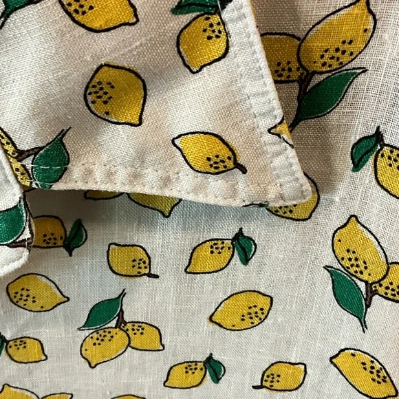 Boden White Blouse with Lemon Print - Picture 3 of 4